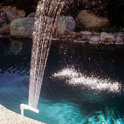 Fontaine Piscine Cascade - Fontaine Piscine Au-Dessus du Sol - Pulvérisation Refroidissement Réglable Hauteur - Fixation Fontaine Jet Pour Bassin (1/5)