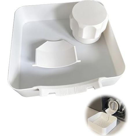 Bac de Vidange Machine à Laver 1 Blanc, Plateau Anti-dérapant et Étanche pour , , , – Récupérateur d'Eau et Condensat, Protège le Sol (1/5)