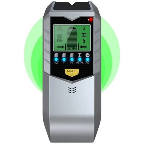 Détecteur mural électronique 5 en 1 - Détecteur de métaux, de montants et de bois avec écran LED, précision de mesure de 0,01 mm (1/5)