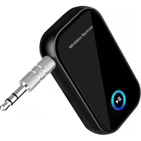 Auto-Bluetooth-Adapter, BT5.0-Auto-Bluetooth-Empfänger, Freisprecheinrichtung, Aux-Bluetooth-Audioempfänger, 3,5-mm-Audiobuchse für Auto/kabelgebundene Kopfhörer/Heim-Audio (1/4)
