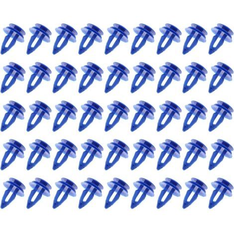 BUNTHAUS The Lord of the Tools 50x Attaches de Clip Garniture Voiture LR027255 Fixations Moulage de Passage Roue Avant en Plastique Bleu Compatible pour Range Rover Evoque