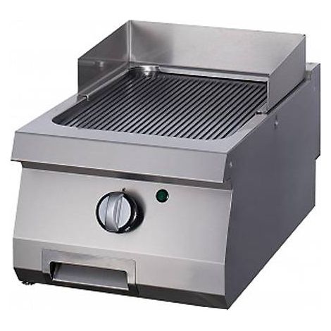 Heavy Duty Plaque de Gril - Rainuré - Simple - Prof. 70 cm - Gaz - Maxima