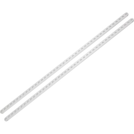 2 pièces de poutre plate en aluminium à 41 trous pour robots, pièces de rechange, 4 x 8 x 328 mm, 3102-0041-0328 (1/5)