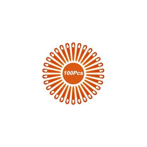 Lot de 100 Lames Compatible pour Coupe Bordure Stihl PolyCut 2-2 PolyCut 3-2, FSA 45 FSA 57 FSE 52, Lames en Plastique pour Coupe Bordure Stihl sans Fil H35