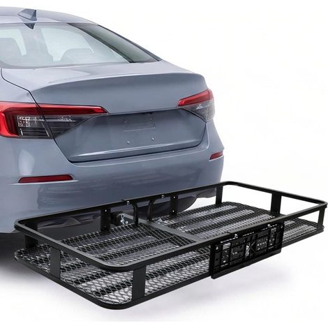 Porte-Bagages arrière pour attelage 120×61×15 cm, Porte-Charge arrière, Compatible attelage remorque, pour ATV/Quad, Voiture et SUV (1/5)