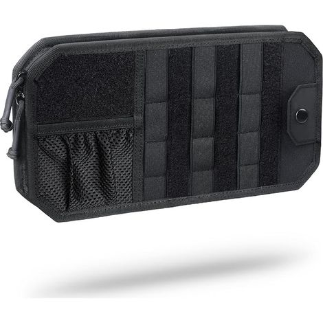 Bolsa de almacenamiento para visera de coche con soporte para gafas, organizador de visera de coche, accesorios para el interior del coche, bolsillo táctico para carné de conducir, tarjeta, billete, b (1/5)