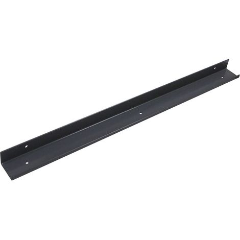 Fixation murale pour plan de travail en acier – Décor anthracite – Épaisseur 38 mm – Longueur 600 mm – Hauteur 43 mm – Largeur 30 mm – Volpato (1/2)