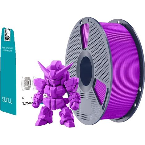 Filamento per stampante 3D, ad alta resistenza, ecologico, PLAplus 2.0 Fucsia (1/2)