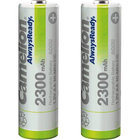 Camelion AA/HR6 2300mAh Piles Ni-MH AlwaysReady 2 pièces. (1/2)
