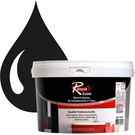 Peinture Résine - Rénove Résine 0.5L - Noir graphite - Finition Mat - Multi-supports (1/4)