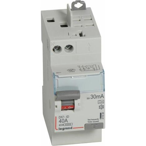 Legrand – Bloc différentiel 2P 230V 40A type A 30mA – Arrivée haut à vis et départ haut automatique – 2 modules pour installations fiables