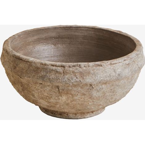 Sklum – Bol décoratif en terre cuite Ø20 cm – Marron pierre – Finition artisanale – Design rustique pour décoration intérieure