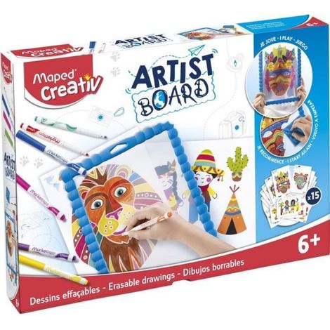 Ardoise Dessins Effacables - Transparente Réutilisable Pour Décalquer Et Apprendre - Idéale Enfants À Partir De 4 Ans - 1 Pièce (1/3)