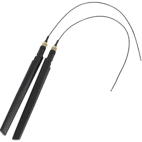 Carte Wi-Fi double bande 6X compatible avec Intel 9560 AC 9560NGW 1,73 Gbit/s 802.11ac Bluetooth 5.0 avec antennes MHF4 UF.L (partie supérieure) WHBYV (1/4)