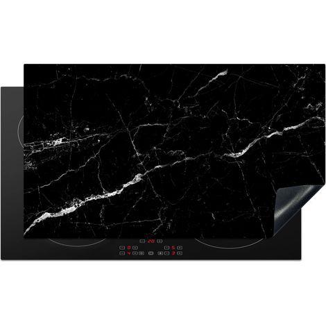 PROTEZIONE PER PIANO COTTURA A INDUZIONE Aspetto marmo - Nero - Lusso 89.6x51.6 (1/5)