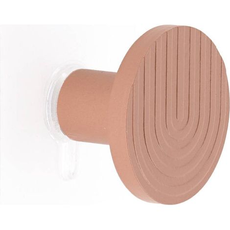 Bambushaken aus holz, 5cm dick, mit sticker - cappuccino - Tendance (1/2)