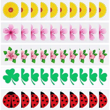 50 Pcs Fly Trap Stickers for Indoor Fly Traps Window Fly Traps Sticky Fly Traps for Home (1/5)