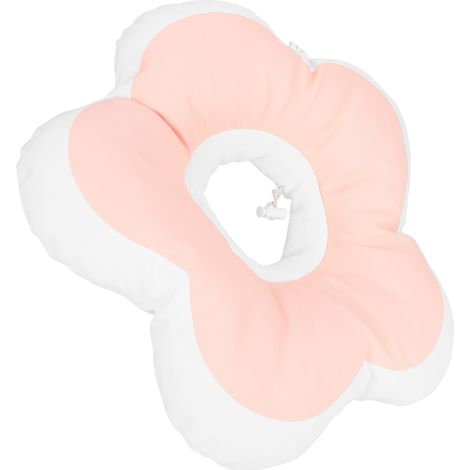 Collier anti-léchage Elizabeth pour chat, imperméable, en forme de fleur (rose, taille L) (1/5)