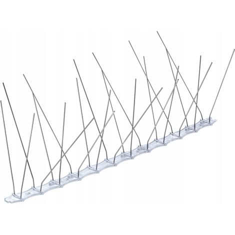 KADAX Púas para pájaros y palomas 24 cm Acero inoxidable 9 piezas 3 m