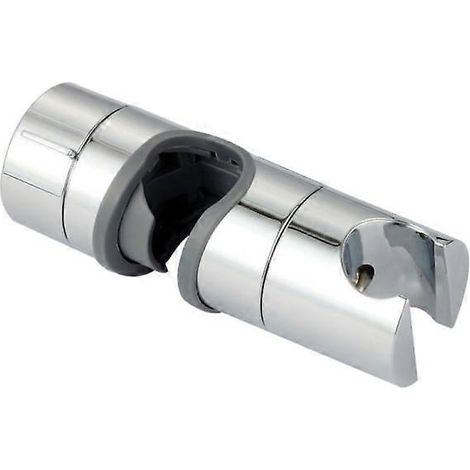 Support de douchette pour barre de douche réglable 18-25 mm ABS argenté