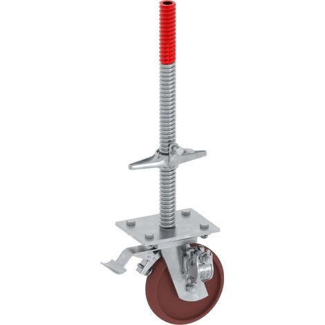 Layher Lenkrolle 1200 mit Halbkupplung (1/3)