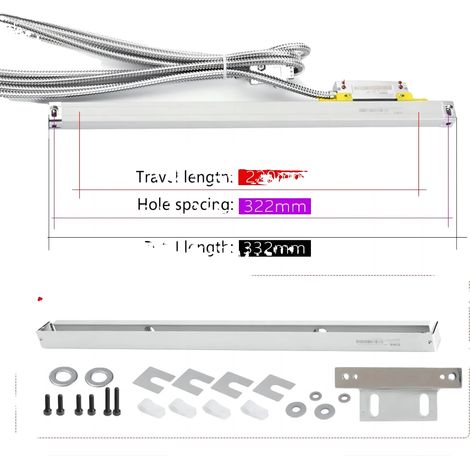 Scala lineare, alta precisione, protezione robusta, KA-500-220mm (1/2)