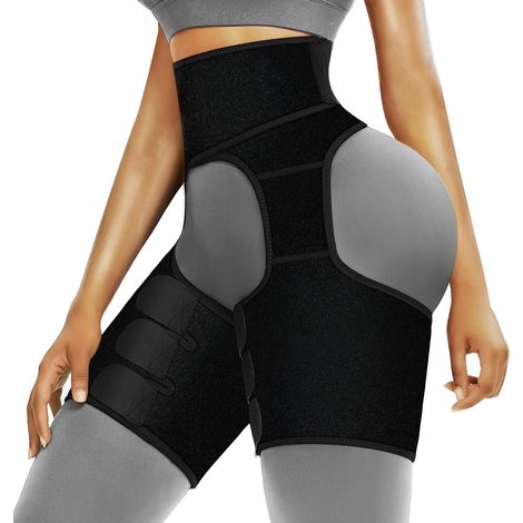 Ceinture De Sudation - Sangle Pour Cuisses Et Fesses En Néoprène - Pour Entraînement Et Activité Quotidienne - Taille Unique (1/5)