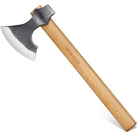 Beil Wikinger klein Holzgriff Spalten Camping Garten 1PC Hellbraun (1/5)