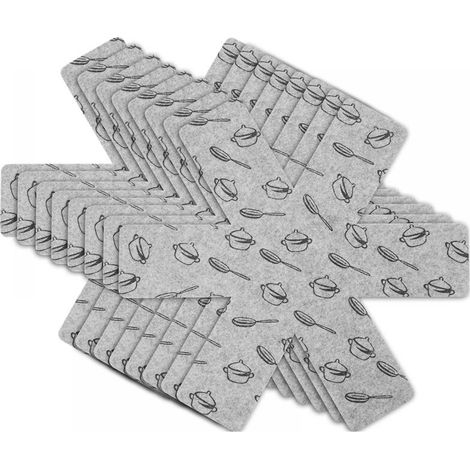 Topf- und Pfannenschoner, 8-teiliges Pfannenschutzset (38 cm) (1/4)