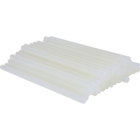 50 bâtons de colle thermofusible écologiques à haute viscosité EVA, 11 × 220 mm, transparents, pour pistolets à colle de plus de 60 W. (1/5)