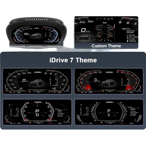Tableau de bord numérique, Carplay sans fil, Support Android Auto, Version standard E60 (1/2)