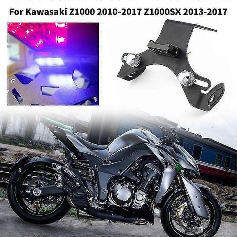 Support de plaque d'immatriculation arrière pour moto avec éclairage LED pour Kawasaki Z1000 2010-2017 2013 2014 2015 2016 Z1000sx Tail Tidy( ) (1/5)