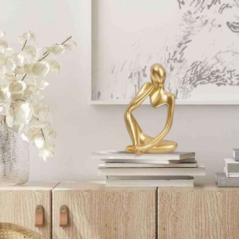 FENOPLASTICALot de 2 ornements décoratifs pour table basse, centre de table de salon, décoration abstraite pour la maison et le bureau (1/2)