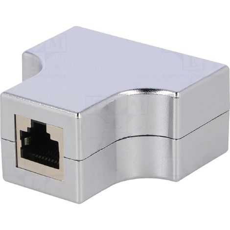 Adaptateur en T modulaire RJ45 - Blanc
