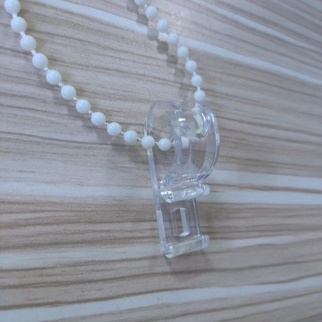 Gardinenzubehör: Kristall-Positionierungshaken für Rollos, Jalousien, transparente Rollos, Gardinen-POM-Befestigungshaken (20 Stück) (1/5)