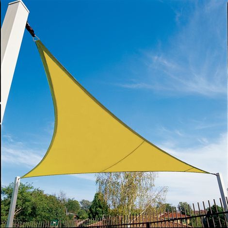 Voile d'ombrage 4,6 x 3,7 x 2,7 m, Triangle Droit - Sahara (1/3)