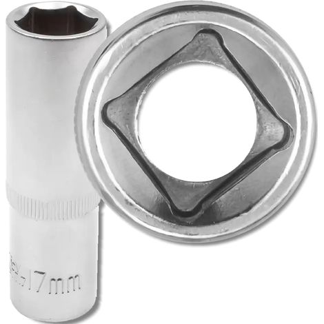 JCB Tiefbett-Steckschlüssel 1/2" 17 mm 6-Kant Cr-V
