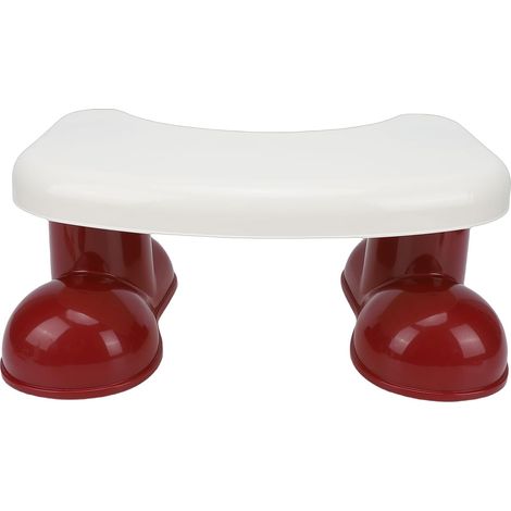 Tabouret de Toilette en Forme de C, Escabeau Antidérapant avec Coussinets Antidérapants et Matériau PP épais pour Salle de Bain, Enfants et Adultes (1/5)