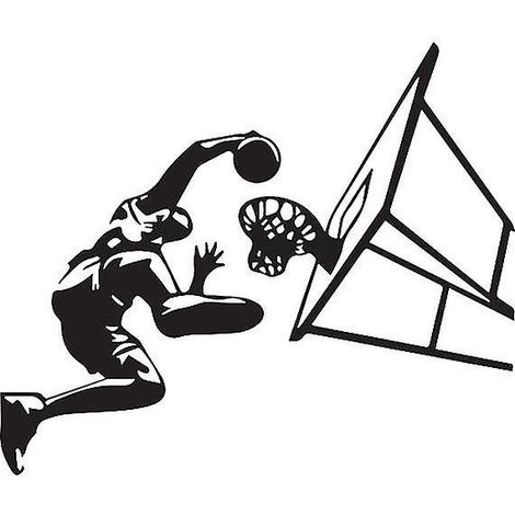 1 Set Basketball-Wandaufkleber