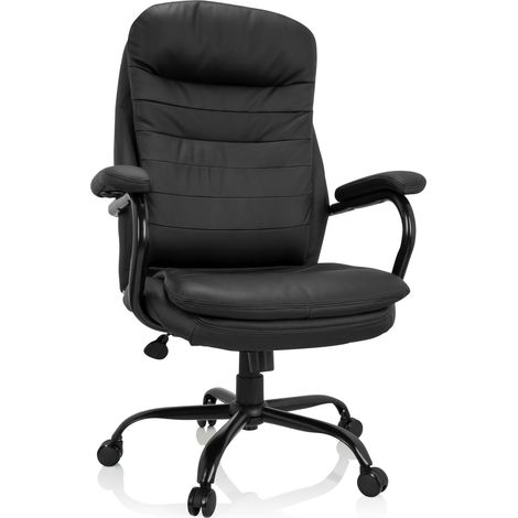 Bürostuhl / Chefsessel RELAX XXL B PU schwarz hjh OFFICE (1/5)