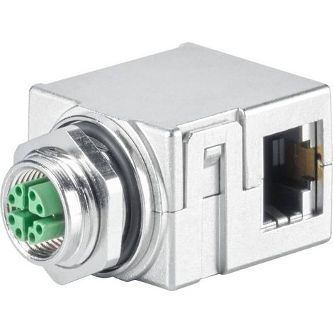 [NEUWERTIG] B-Ware Siemens Sensoraktorstecker Verbinder M12 Paneldurchführung Xkodiert RJ45 (1/2)