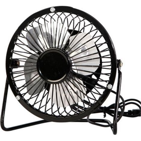 Ventilateur USB, petit ventilateur de bureau portable, mini ventilateur personnel avec deux réglages de vitesse, ventilateur de (1/5)