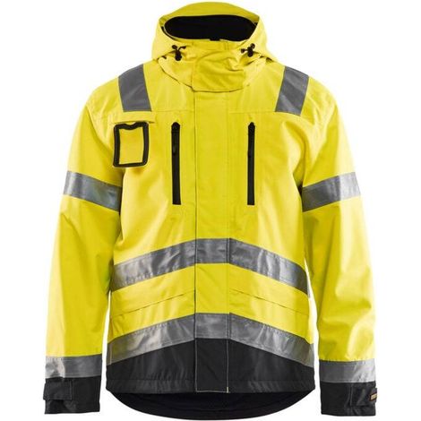Giacca da lavoro ad alta visibilità 4837 - Giallo fluorescente/Nero 4XL (1/4)