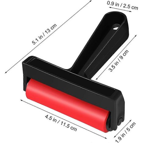 Lot de 10 rouleaux en caoutchouc souple pour l'impression et le tamponnage encreur. (1/5)
