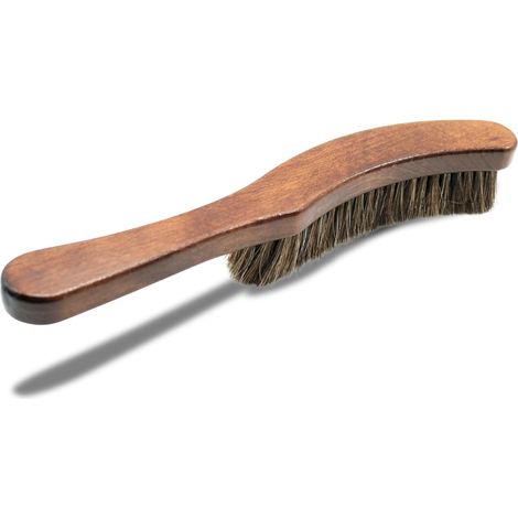 1 Brosse Chapeau, Crin De Cheval, Manche Bois Hêtre, Nettoyage Textile, Pour Vêtements Et Accessoires (1/5)