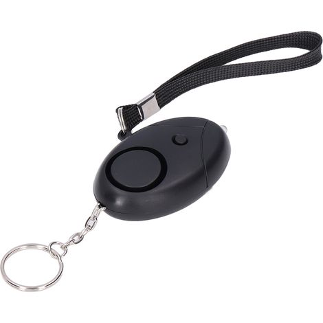 Mini alarme de sécurité personnelle avec porte-clés, détecteur de bruit portable, batterie intégrée incluse. (1/5)