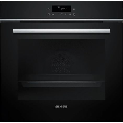 Siemens iQ300 HB572ABS4. Dimensione del forno: Media, Tipo di forno: Forno elettrico, Capacità interna forno totale: 71 L. Posizionamento dell'apparecchio: Da incasso, Colore del prodotto: Nero, Ti... (1/5)