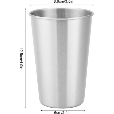 Gobelet en acier inox 500ml pour enfants et adultes, idéal pour camping et pique-nique (1/5)