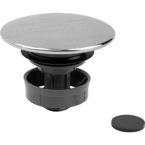Kit Universale per Scarico Automatico a Pulsante in Acciaio Inox Satinato Nilo (1/2)