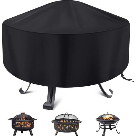 Cover Pour Poele A Bois - 34 Pouces - Tissu Oxford 210D Impermeable Anti UV - Protection Complete Pour Poele A Bois Ronde - 1 Unite (1/5)